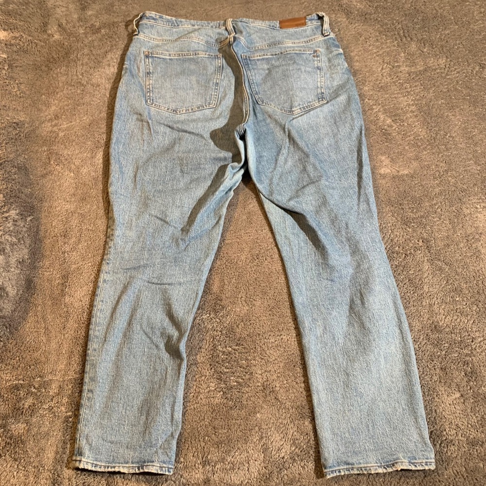 Madewell Curvy Perfect Vintage Jean Light Wash High Rise Tapered Denim 32T